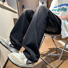 XZ616夏季设计款贴标直筒休闲长裤牛仔裤TY1010P65控78，男装牛仔裤，星座512A（原616）