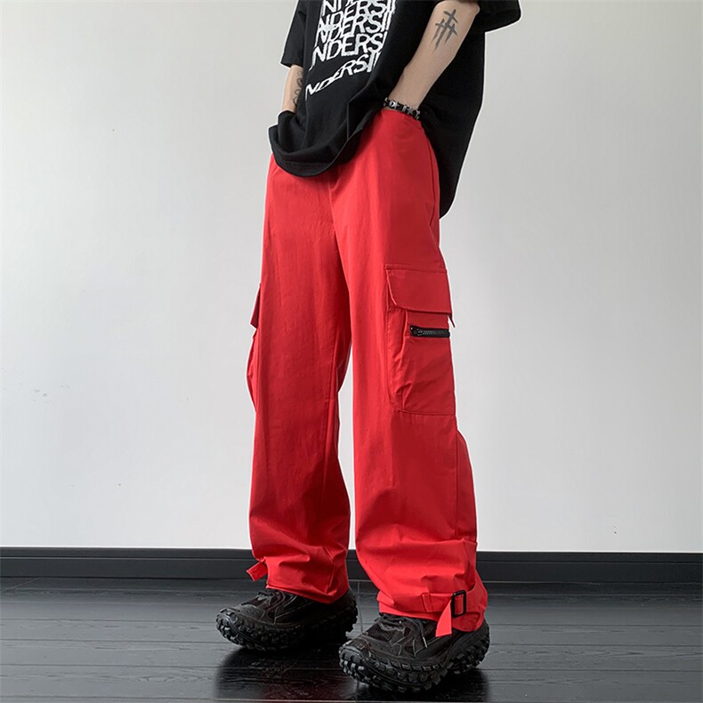 B221美式ins街头hiphop宽松休闲多口袋工装裤子LK23120-P65控88,男装休闲裤,电商B221