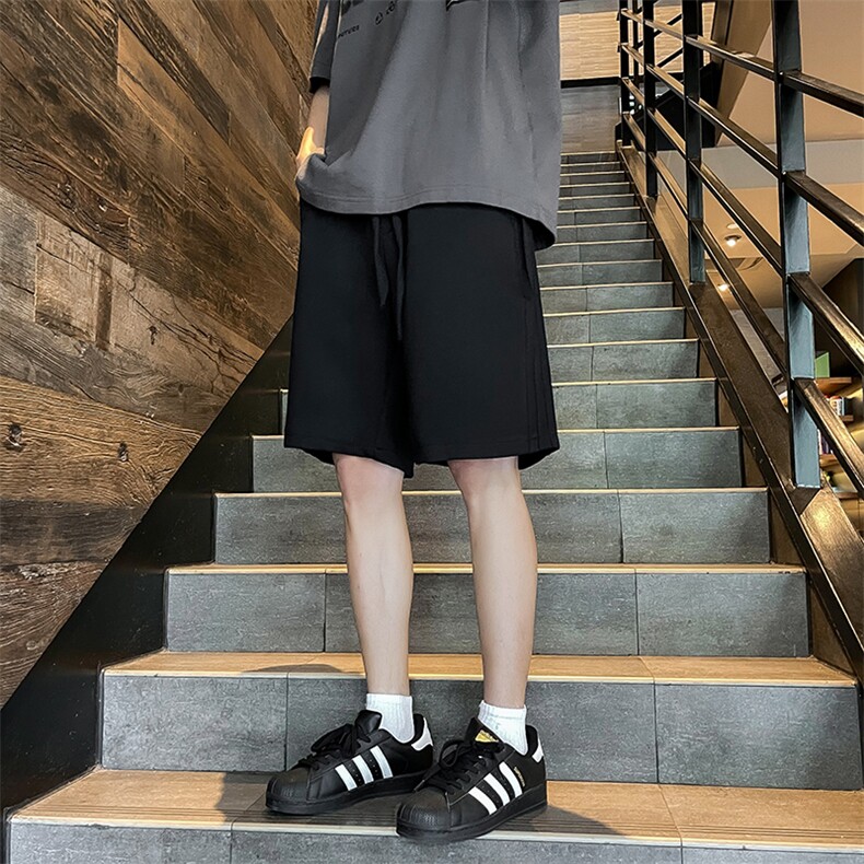 夏季美式新款运动短裤潮牌薄款高街宽松休闲百搭直筒裤图片
