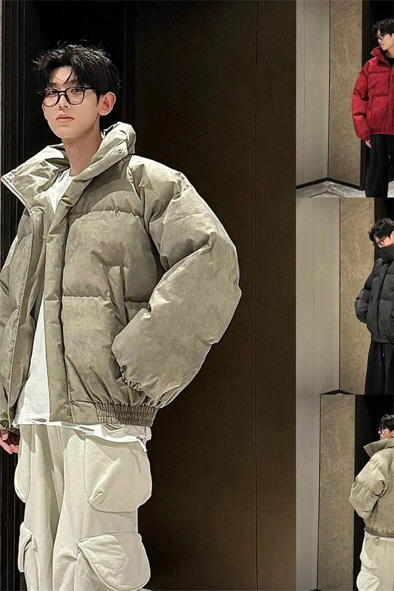 现货[网图]小众设计感棉服扎染立领百搭潮上衣5D3062-TP60不,男装棉衣,电商A102