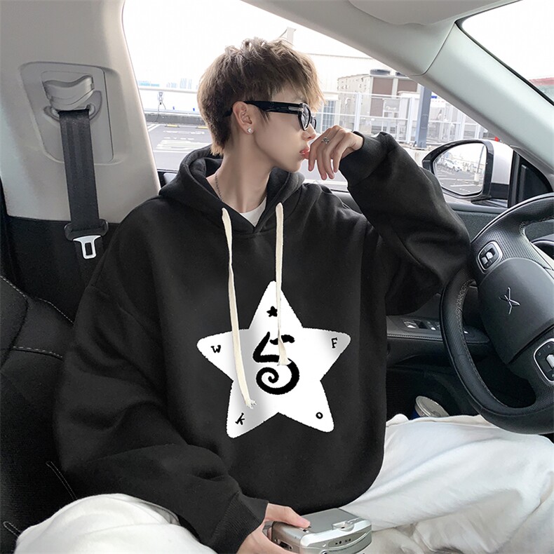 8XL连帽卫衣男大码胖子帽衫大号运动服WY2368-P35加绒款-P40,男装卫衣,电商A040