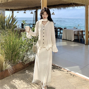 【现货】春季新品定制轻熟气质带流苏三件套2C300-2570-P165-K268图片