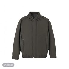 抖音数据款设计师款螺纹双层领防风棉服夹克男A329-C3623-P135，男装夹克，电商A329