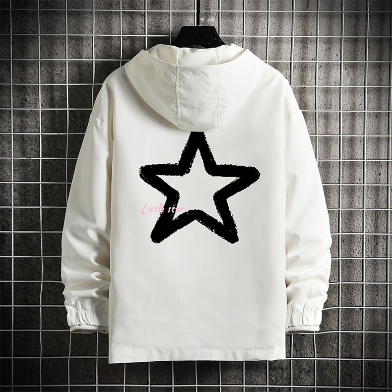 连帽夹克男大码胖子棒球服上衣外套 网格挂拍JK65286-P45图片
