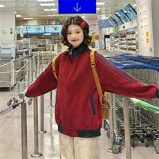 抖音得物高品质美式高街重磅结构设计拼接织带立领卫衣外套CM42，男装卫衣，电商A486