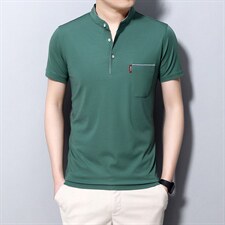 夏季新款男士翻领短袖t恤中年有领男装上衣服休闲POLO衫，男装T恤，电商B212（原钱塘6029）