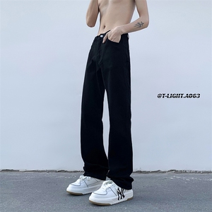 美式ins高街hiphop新款弹力修身直筒工装休闲裤货号K694P60图片