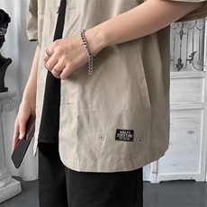 夏季新款衬衫潮流慵懒男方领衬衫DC27P36，男装衬衫，星座1116-2