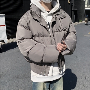 冬季新款加厚立领棉衣美式潮牌宽松短款面包服外套男士 W8001-P90图片