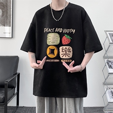 麂皮绒短袖t恤男大码半袖男大皂风JD82322-P25，男装T恤，电商A040