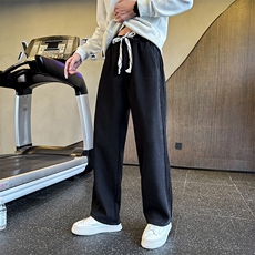 秋冬加绒牛仔裤男士个性拼接直筒牛仔裤保暖长裤901N51加绒P68，男装牛仔裤，星座901