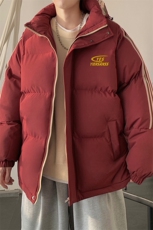 拼三条杠宽松男女情侣面包服羽绒棉连帽棉衣C408M1248P100，男装棉衣，电商C408(原B339-1)