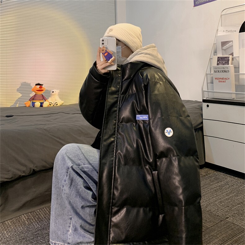 主推差价足纯色皮面包服PU皮棉衣加厚保暖外套XZ1213-MY16-P110,男装棉衣,星座1213