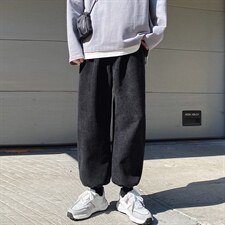 加绒2021九分休闲裤潮流百搭长裤  TY040-1-P35加绒批40图片