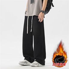 冬季加绒加厚牛仔裤男棉裤秋裤保暖抗寒宽松直筒裤子110-1-P45，男装牛仔裤，星座1006-1