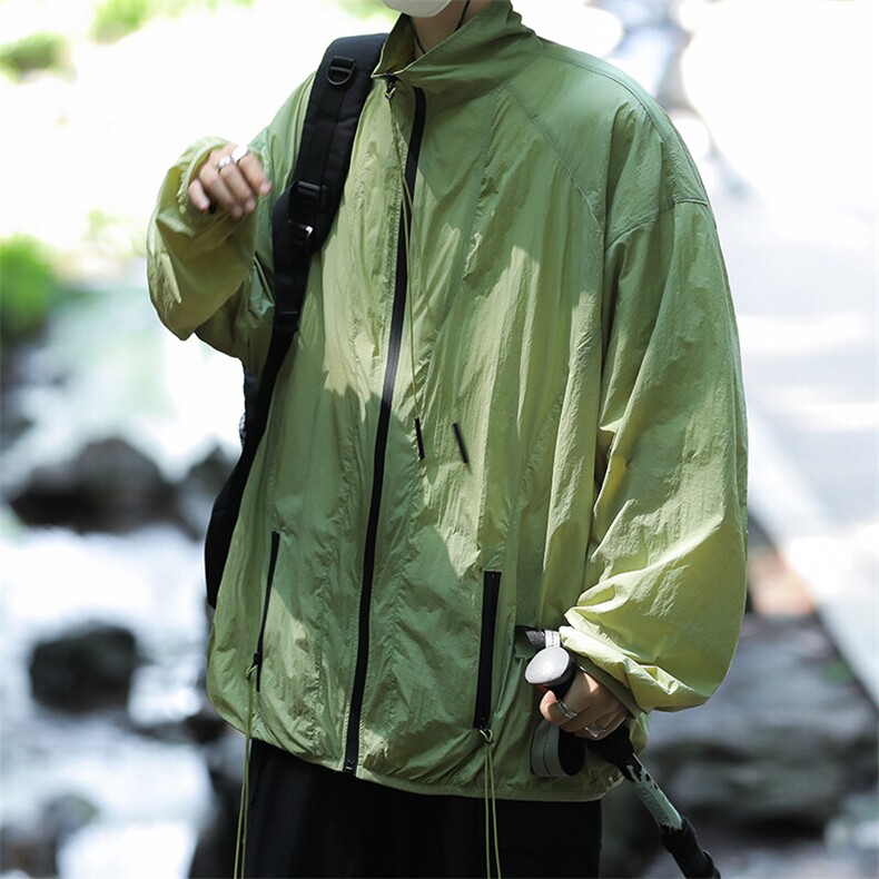 美式防晒衣男女款夏季透气轻薄防晒拉链外套防晒服Y0123-P35,男装夹克,星座308B-1