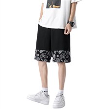 2025夏季短裤男潮流腰果花短裤男五分裤A210-K8515-P25控39,男装牛仔裤,星座210-3