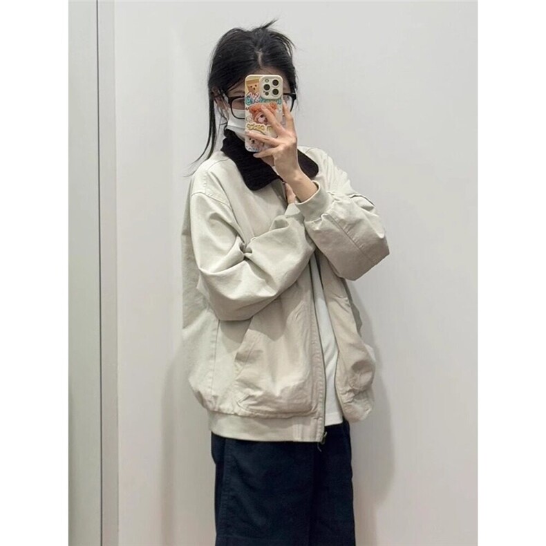 【有货】DJK7789-批70新款小众高级感撞色翻领情侣飞行夹克上衣,男装夹克,星座603-2