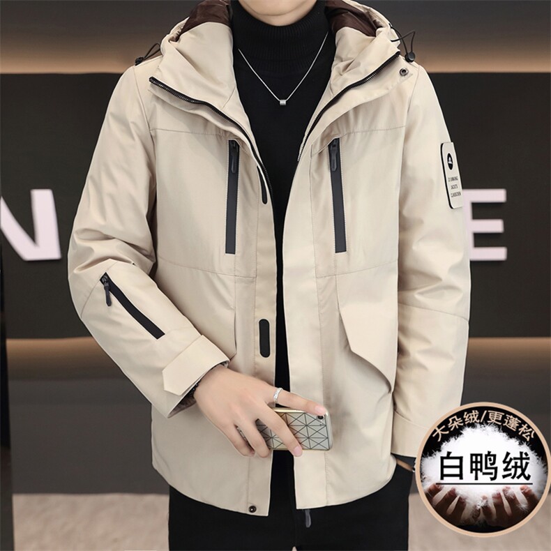 标90绒高品质白鸭绒加厚防寒白鸭绒工装连帽羽绒服外套9788P228,男装羽绒服,电商B226
