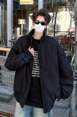 冬季美式潮牌短款棉服男飞行服夹克高级高街休闲宽松情侣棉衣外套，男装夹克，星座505-2（原电商A260-1)
