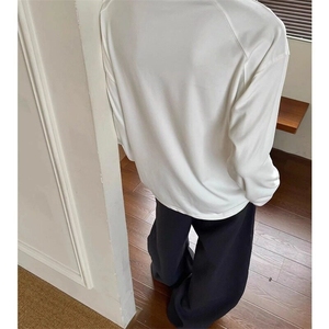 加厚德绒打底衫男款秋冬美式半高领长袖T恤美式健身内搭上衣图片
