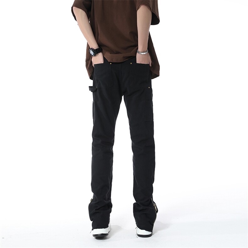美式高街微喇叭牛仔裤B342-K7030-P65控88,男装牛仔裤,电商B342