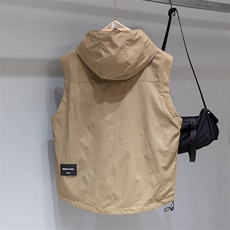 现货夏日美式工装马夹口袋装饰，男装工装外套，电商A105