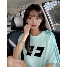 抖音得物品质二开240克宽松纯棉美式潮牌印花三条杠中性风短袖T恤，男装T恤，电商A486-1