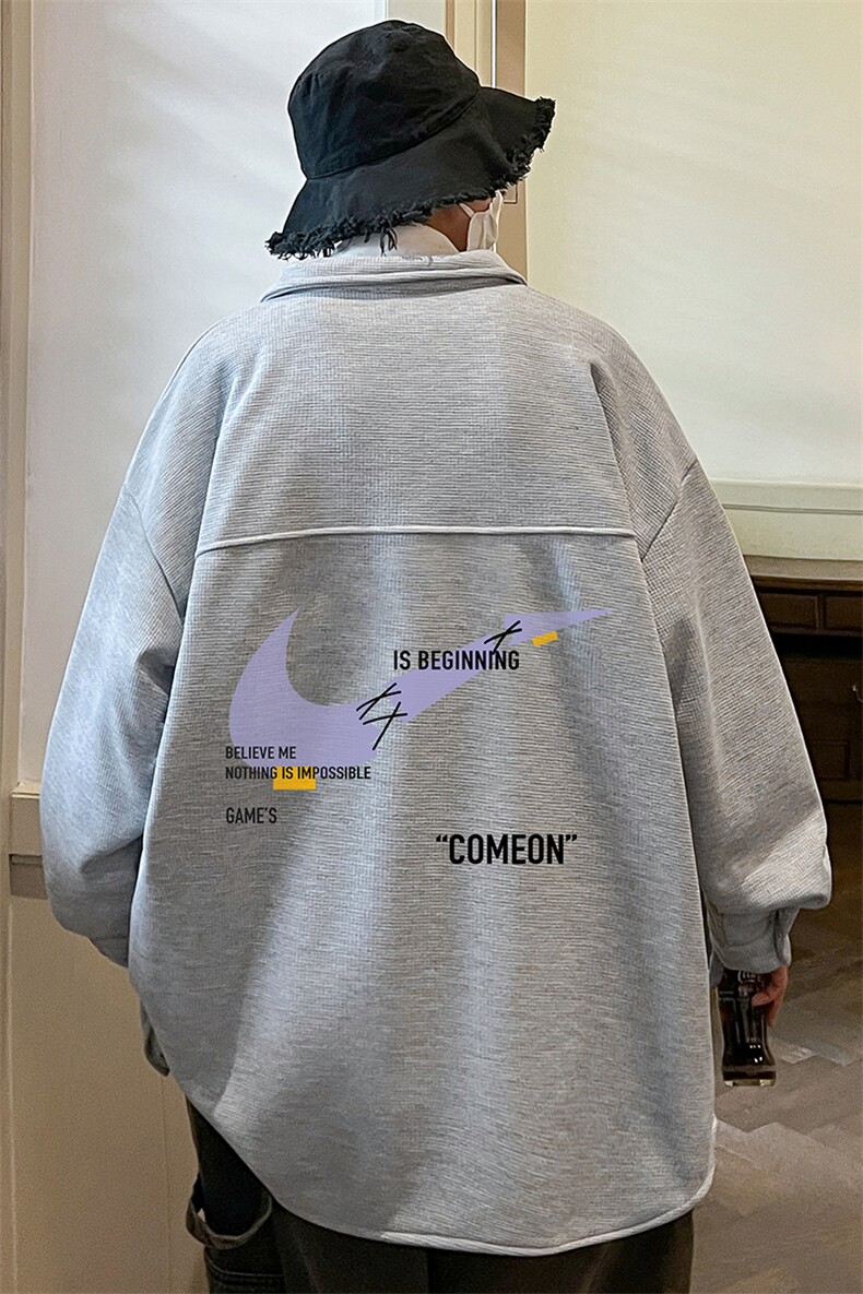 控58加厚加绒衬衫男大码长袖衬衣男外套HC79259-P38加绒款-P48,男装衬衫,电商A040
