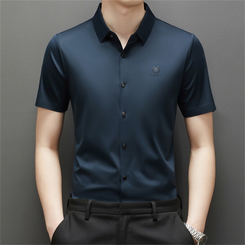 BA9601钱塘2020-2夏季男士精品休闲商务短袖衬衫主推P55,男装衬衫,钱塘207-2
