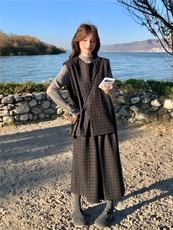 2026年春季休闲风格纹套装女182-8692-P238K358，女装套装/套裙，帛香坊