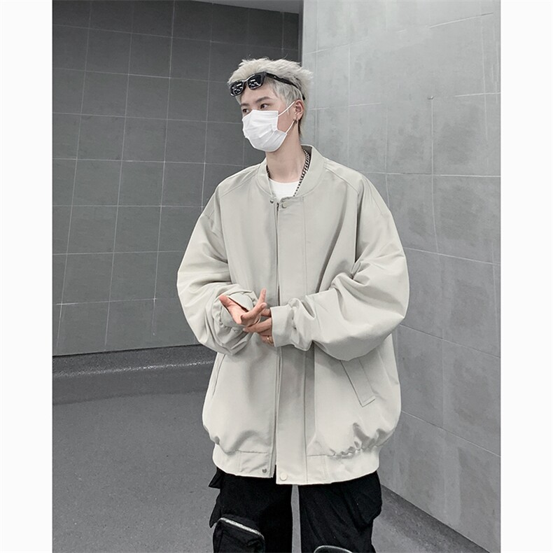 港风大码美式潮牌男女情侣款立领夹克外套XZ213-JKMM03-P75控98,男装夹克,星座213