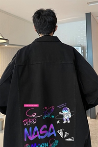 牛仔夹克男大码牛仔外套男茄克 NJ77186-P60加绒款-P75图片