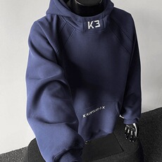 美式连帽卫衣男女宽松套头上衣情侣帽衫外套秋冬WLX96-P43加绒50，女装短外套，星座1008