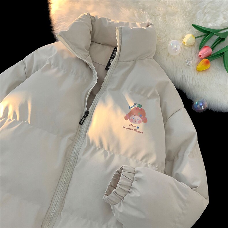 地毯23冬季时尚百搭宽松字母印花潮流棉服外套MY62057P85控115,男装棉衣,电商A268