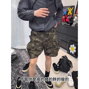 W10087-P38 网图现货 夏季迷彩运动五分裤宽松速干休闲工装短裤图片