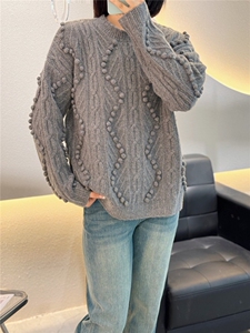 羊绒衫女圆领秋冬简约内搭毛衣纯色套头打底衫图片