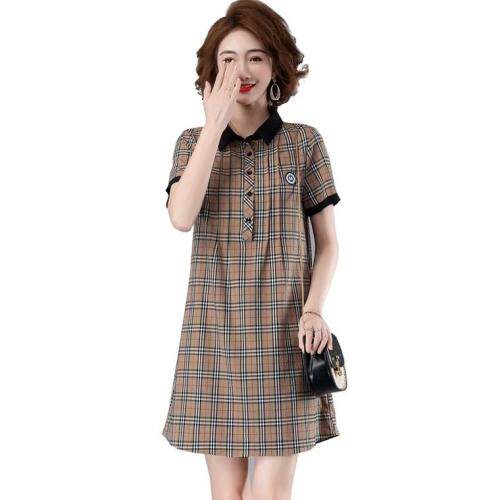 韩版格子连衣裙，女装连衣裙，平凡人生