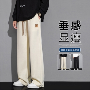2025 秋季新款 灰墙直筒华棉贴标卫裤M-5XL HK25695-特P35图片