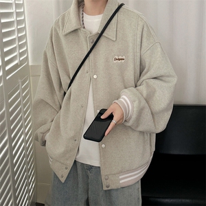 春秋现货新款毛呢外套宽松百搭夹克上衣A351-AJ23140-P105控148图片