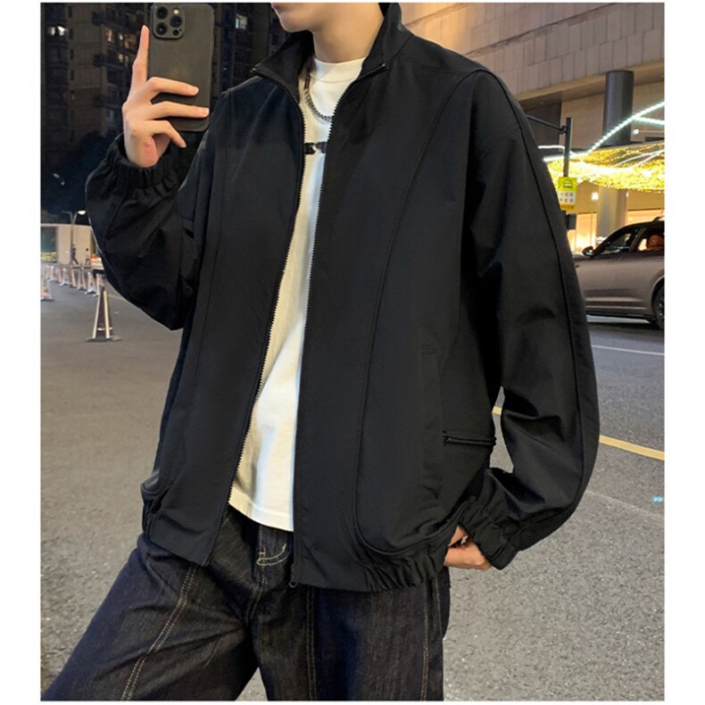 夜景光版二开小米格防水户外夹克男士休闲外套A406 JK2537 P80图片