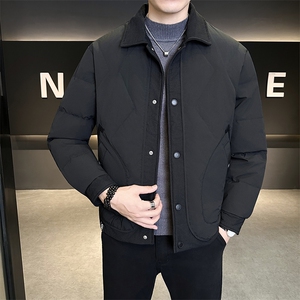 新款男士小翻领羽绒服夹克加厚防寒309B-3-81061-P195图片