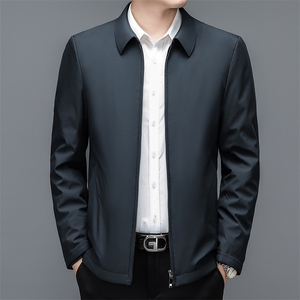 CM2202钱塘2020-2中年男士商务休闲简约翻领冬季厚款羽绒服P170图片