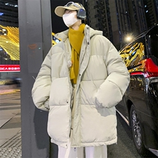 连帽棉衣男士冬季加绒加厚休闲外套面包服棉袄M02P75特批，男装棉衣，电商A157