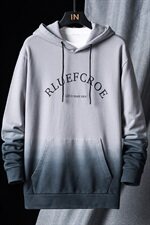 渐变色潮流宽松韩版百搭休闲上衣服2021春秋季连帽卫衣DF73T，男装卫衣，电商A102