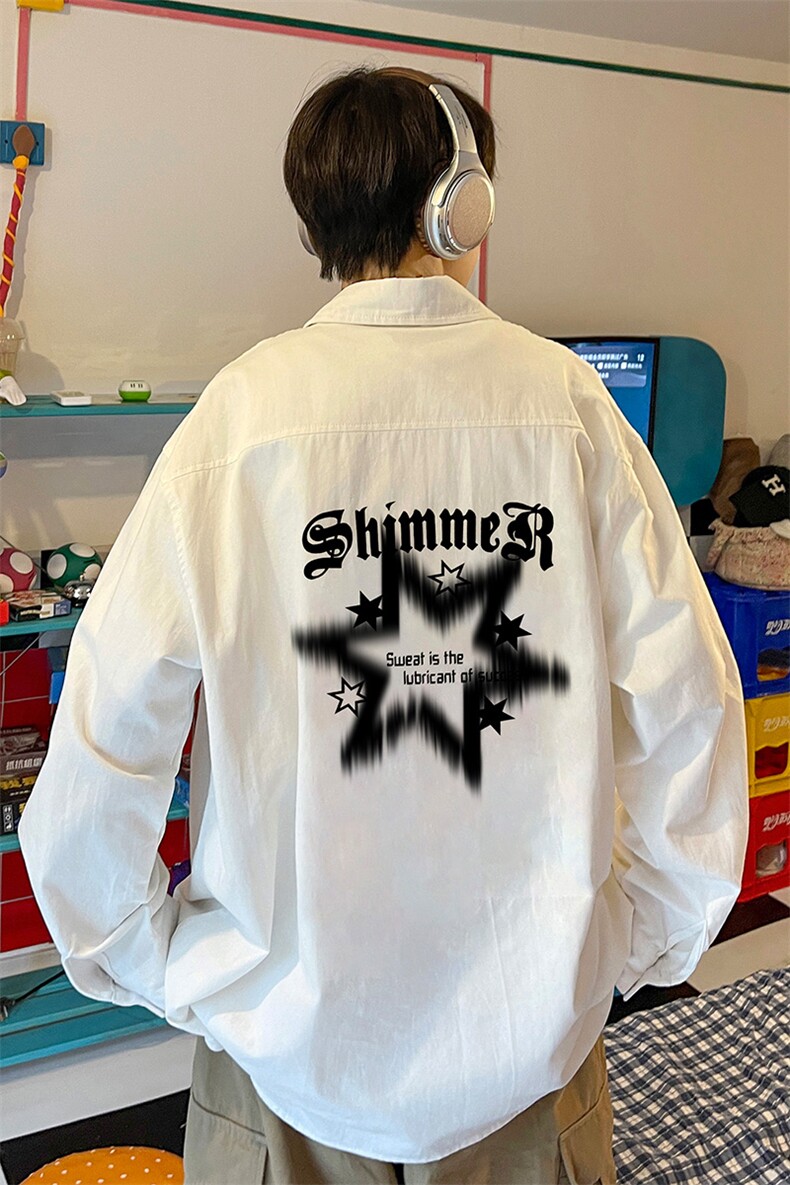！港风衬衫男短袖衬衣男上衣男秋季寸衫男大码CSX485-P35,男装衬衫,电商B371