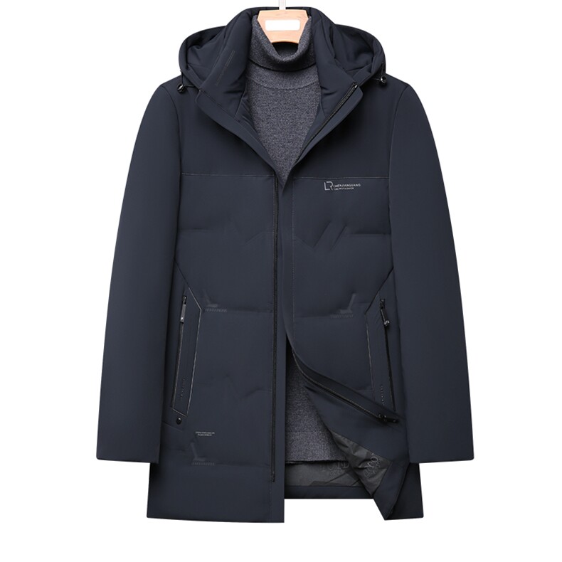 可脱卸帽羽绒服男冬季保暖休闲外套中年爸爸男羽绒服HPN2152-P320,男装羽绒服,电商B212（原钱塘6029）
