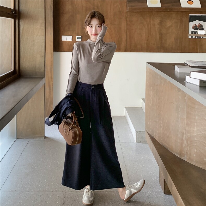 时尚套装女2025秋季新款设计感小众宽松显瘦马甲衬衫阔腿裤三件套,女装套装/套裙,2C210