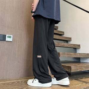 2025 春季新款 内景大码垂感贴标冰丝裤M-5X HK24499-特P30图片