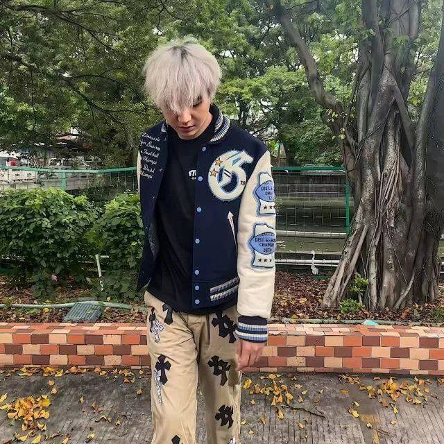 1506-1/MF9051原版做工荔枝纹二层皮/P119冬新款学生棒球服男女,女装职业装,星座1506-1